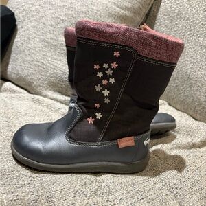 See Kai Run Black and Pink Kids Rain & Snow Boots